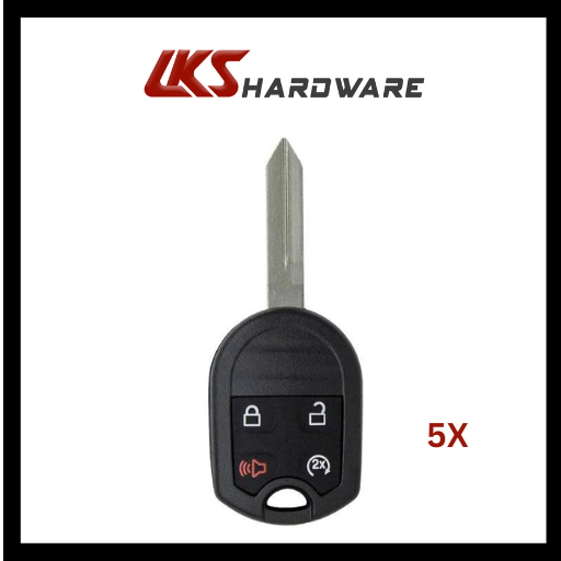 2009-2018 Ford F-Series Explorer / 4-Button Remote Head Key / OUC6000022 (PACK OF 5)