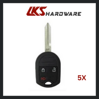 Load image into Gallery viewer, 2001-2018 Ford / Mercury  3-Button Remote Head Key / OUCD6000022 (4D 63 80 BIT) (PACK OF 5)
