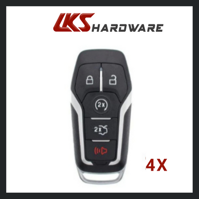 2013-2020 Ford Mustang Lincoln / 5-Button Smart Key / PN: 5923896 / M3N-A2C31243300  ( PACK OF 4 )