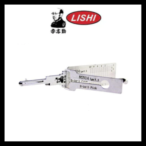 ORIGINAL LISHI - NSN14 Nissan Infiniti / 10-Cut / 2-in-1 Pick & Decoder / IGN / AG