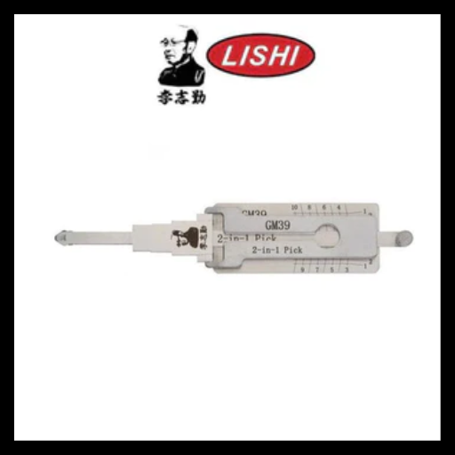 ORIGINAL LISHI - GM39 B102 GM / 10-Cut / 2-in-1 Pick & Decoder / AG