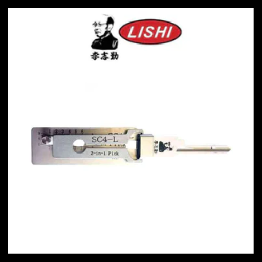 ORIGINAL LISHI - SC4-L / 6-Pin / Schlage Left-Handed/Reverse Keyway / 2-in-1 Pick & Decoder / AG