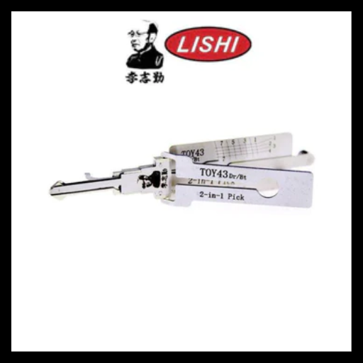 ORIGINAL LISHI - TOY43 Toyota / 8-Cut / 2-in-1 Pick & Decoder / DR & BT / AG