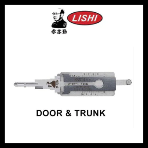 ORIGINAL LISHI - NSN14 Nissan Infiniti / 10-Cut / 2-in-1 Pick & Decoder / DR & BT / AG