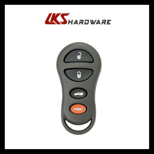 2001-2006 Chrysler / Jeep / Dodge / 4-Button Keyless Entry Remote / GQ43VT17T / (AFTER MARKET)