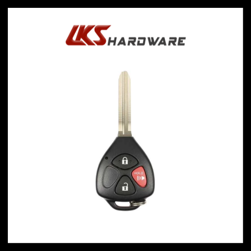 2008-2013 Toyota / 3-Button Remote Head Key / PN: 89070-0T030 / GQ4-29T / (4D67) (AFTERMARKET)