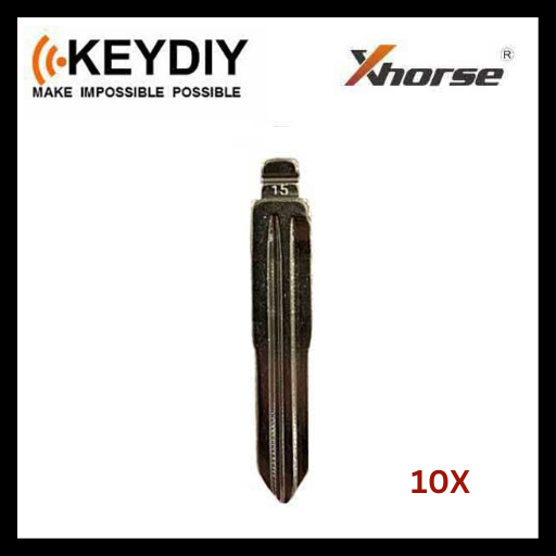 KEYDIY - HY14 - Flip Key Blade - #15 - For Xhorse / Keydiy Universal Remote Flip Keys - Pack of 10