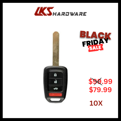 2013-2015 Honda Accord / Civic / 4-Button Remote Head Key / MLBHLIK6-1T (G-Chip) ( PACK OF 10 )