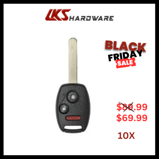 2006-2017 Honda / Acura 3-Button Remote Head Key / N5F-S0084A ( PACK OF 10 )