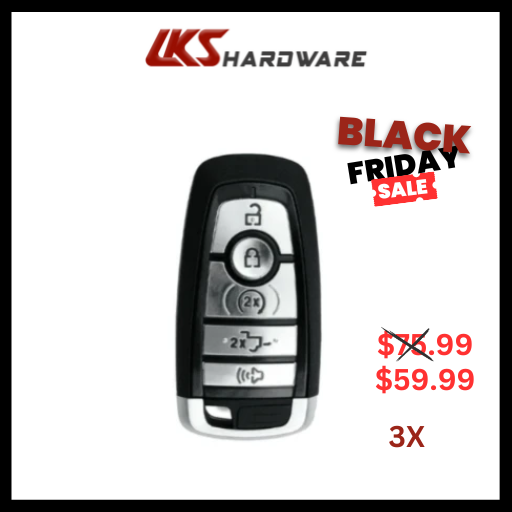 2017-2022 Ford F-Series 5-Button Smart Key w/ Tailgate / M3N-A2C93142600 / 902 MHZ ( PACK OF 3 )