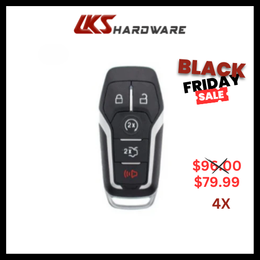 2013-2020 Ford Mustang Lincoln / 5-Button Smart Key / PN: 5923896 / M3N-A2C31243300  ( PACK OF 4 )