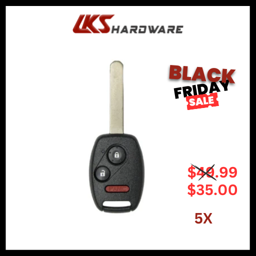 Honda Pilot 2005-2008 3-Button Remote Head Key / CWTWB1U545 ( PACK OF 5 )