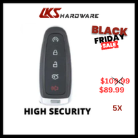 Load image into Gallery viewer, 2013-2020 Ford / 5-Button Smart Key / PEPS / PN: 164-R7995 / M3N5WY8609 ( PACK OF 5 )
