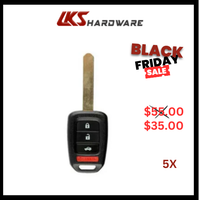 Load image into Gallery viewer, 2016-2020 Honda Accord Civic / 4-Button Remote Head Key / MLBHLIK6-1TA (G Chip)(Pack of 5)
