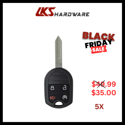 2008-2018 Ford F-Series Explorer / 4-Button Remote Head Key / OUC6000022 (PACK OF 5)