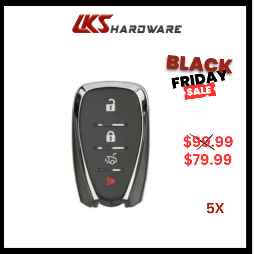 2016-2021 Chevrolet  4-Button Smart Key / HYQ4EA  433 Mhz (PACK OF 5)