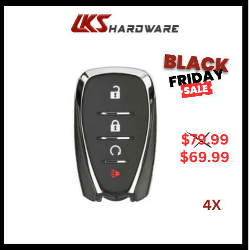 2016-2022 Chevrolet Cruze Traverse Volt / 4-Button Smart Key / HYQ4EA 433 MHZ (PACK OF 4)