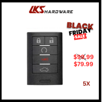 Load image into Gallery viewer, 2008-2014 Cadillac CTS STS / 5-Button Smart Key / PN: 25943677 / M3N5WY7777A ( PACK OF 5 )
