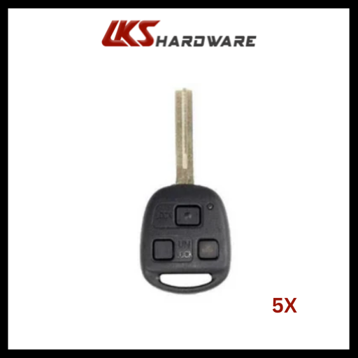 Lexus 2004-2009 / 3-Button Remote Head Key / HYQ12BBT(Pack of 5)