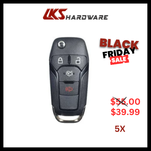 2013-2016 Ford Fusion / 4-Button Flip Key / 128 Bit / N5F-A08TAA ( PACK OF 5 )