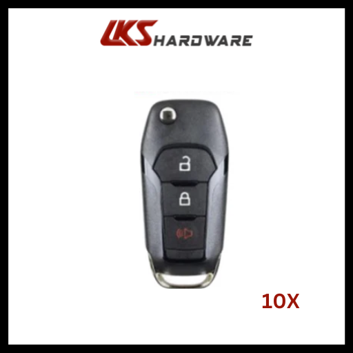 2015-2022 Ford / 3-Button Flip Key / PN: 164-R8130 / N5F-A08TAA (PACK OF 10)