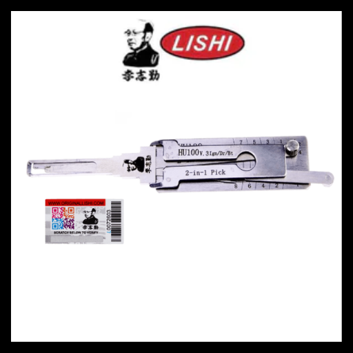 ORIGINAL LISHI - HU100 GM / 8 Cut / 2-In-1 Pick & Decoder / AG
