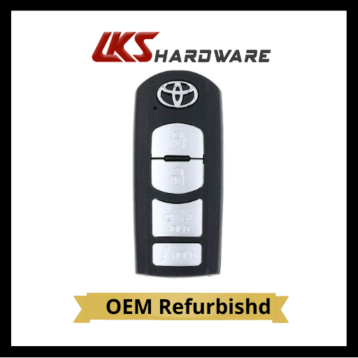 2017-2020 Toyota Yaris iA / 4-Button Smart Key / PN: 89904-WB001 / WAZSKE13D02 (OEM Refurbished)