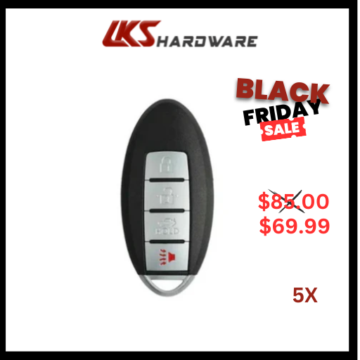 2013-2016 Nissan / Infiniti / 4-Button Smart Key / KR5S180144014 / IC 014 (PACK OF 5)