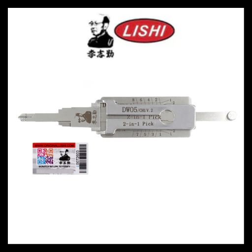 ORIGINAL LISHI - CH1 DW04 DW05 GM / 2 Track / 2-In-1 Pick & Decoder