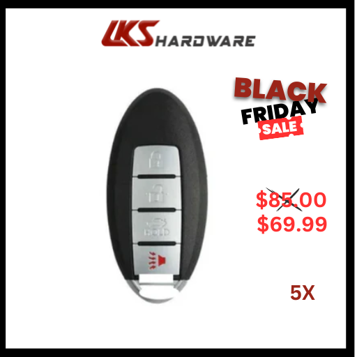 2016-2018 Nissan Altima / Maxima / 4-Button Smart Key / KR5S180144014 / IC 204 (PACK OF 5)