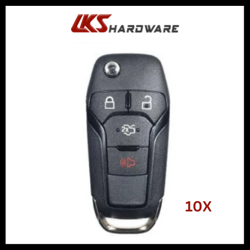 2013-2016 Ford Fusion / 4-Button Flip Key / 128 Bit / N5F-A08TAA ( PACK OF 10 )