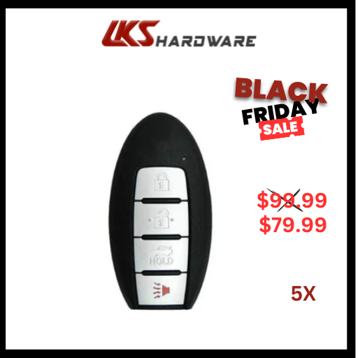 2019-2020 Nissan Altima / Versa / Sentra / 4-Button Smart Key / PN: 285E3-6CA1A / KR5TXN1 ( PACK OF 5 )