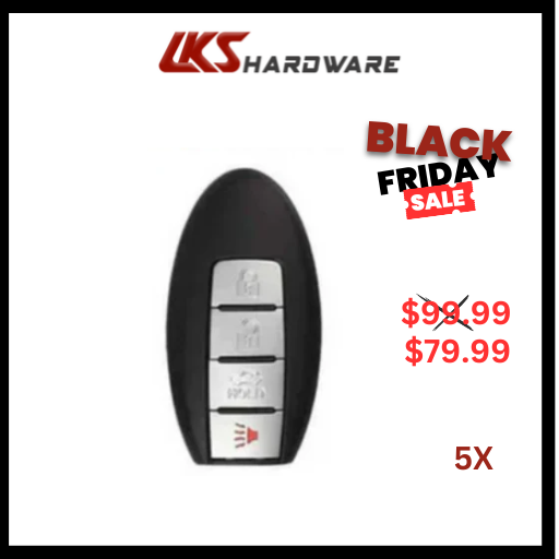 2011-2019 Infiniti / Nissan / 4-Button Smart Key / PN: 285E3-1LP0C / CWTWB1U787 / (PACK OF 5)