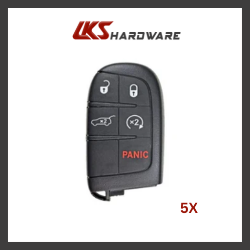 2017-2021 Jeep Compass 5-Button Smart Key / M3N-40821302 (Pack of 5)