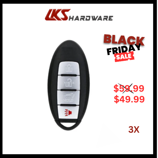 2014-2016 Nissan Rogue / 4-Button Smart Key / KR5S180144106 ( PACK OF 3 )