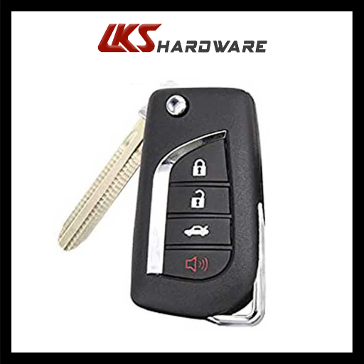 2006-2012 Toyota / 4-Button Flip Key NEW STYLE / HYQ12BBY (67 Chip) (AFTERMARKET)