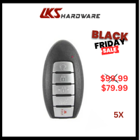 Load image into Gallery viewer, 2019-2021 Nissan Pathfinder / Murano / 5-Button Smart Key / PN: 285E3-9UF7A / KR5TXN7 (PACK OF 5)
