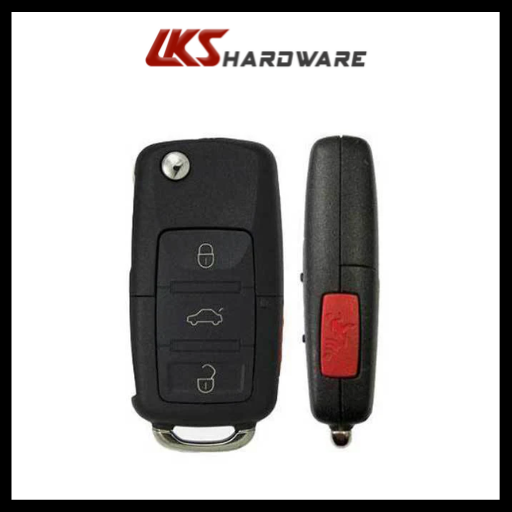 2006-2011 Volkswagen / 4-Button Flip Key / PN: 1K0959753H / NBG92596263 (AFTERMARKET)