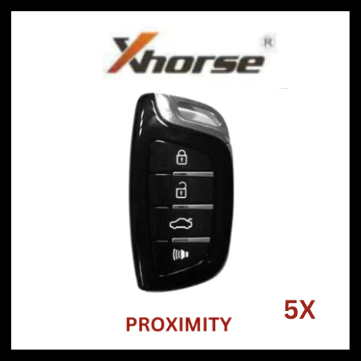4-Button Universal Smart Key W/ Proximity Function For VVDI Key Tool (Xhorse)(Pack of 5)
