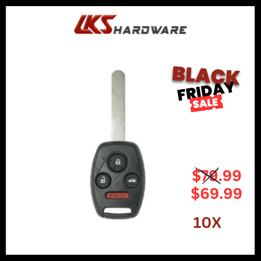 2008-2015 Honda Accord / Pilot 4-Button Remote Head Key / KR55WK49308 ( PACK OF 10 )