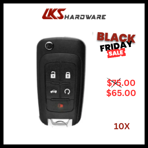 2010-2020 GM / 5-Button Flip Key / OHT01060512 (PACK OF 10)