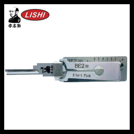 Original Lishi - BE2 BEST A / 6-Pin / 2-in-1 Residential Tool