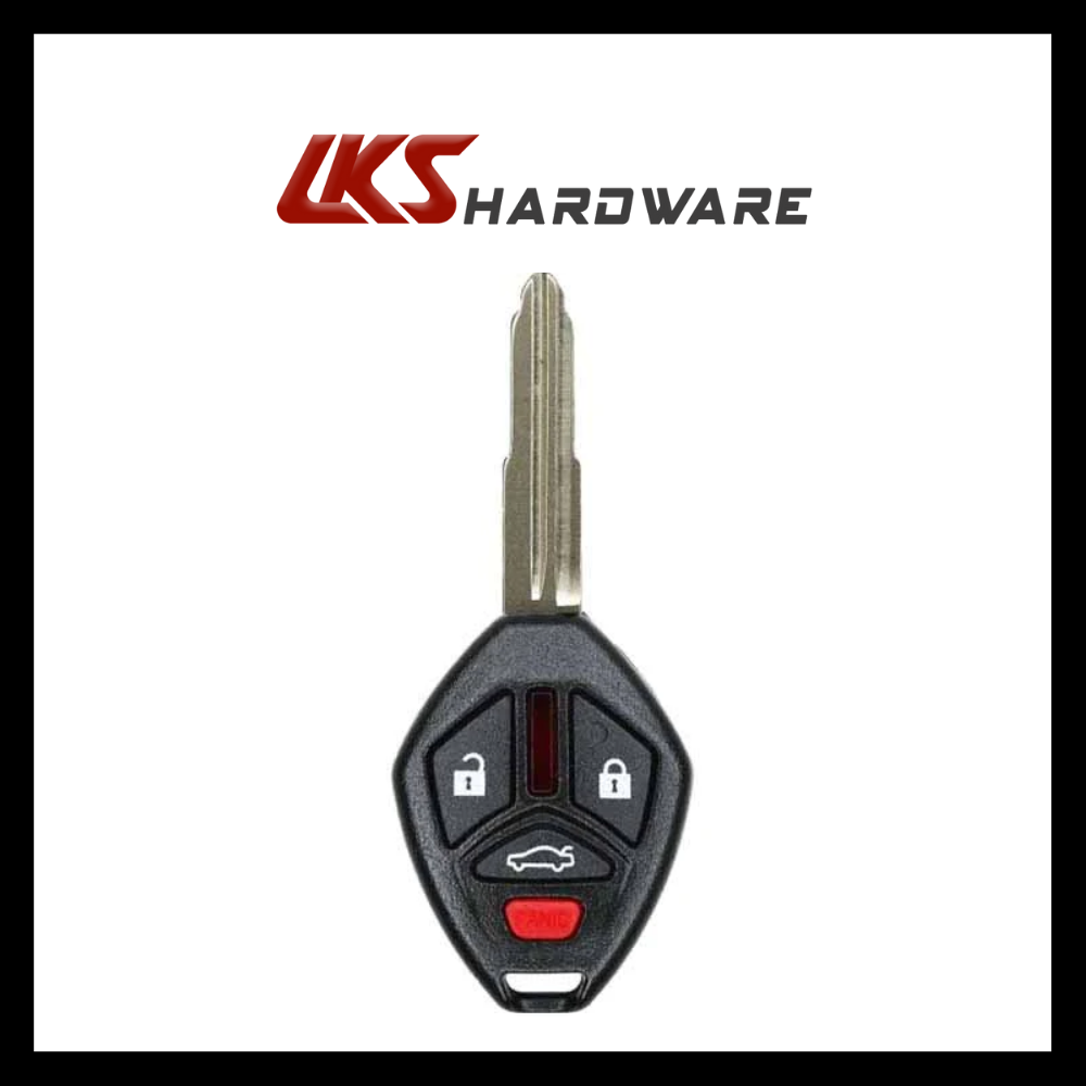 2007-2012 Mitsubishi / 4-Button Remote Head Key / OUCG8D-620M-A (AFTERMARKET)