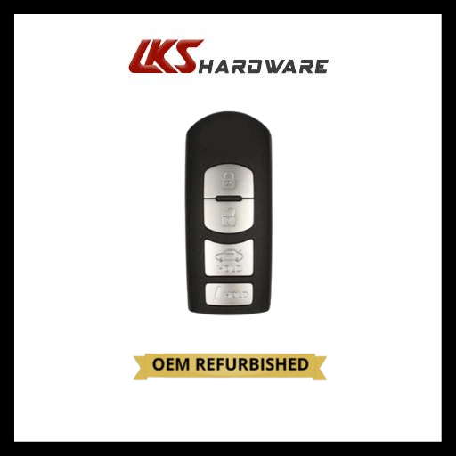 2014-2019 Mazda / 4-Button Smart Key / PN: GJY9-67-5DY / WAZSKE13D01 (OEM Refurbished)