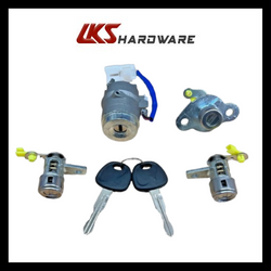 06-11 ACCENT IGNITION DOOR & TRUNK LOCK CYLINDER SET 2 KEYS NEW