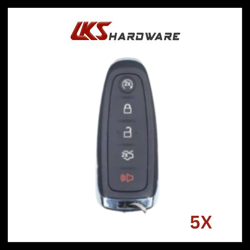 2011-2020 Ford 5-Button PEPS Smart Key H75 Emergency Key / M3N5WY8609 ( PACK OF 5 )