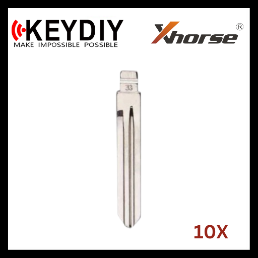 KEYDIY - HY15 - Flip Key Blade - #33 - For Xhorse / Keydiy Universal Remote Flip Keys - Pack of 10