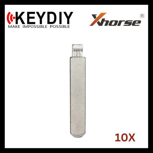 KEYDIY - HO01 - Flip Key Blade - #25 - For Xhorse / Keydiy Universal Remote Flip Keys - Pack of 10