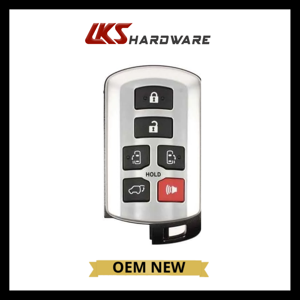 2011-2020 Toyota Sienna / 6-Button Smart Key / PN: 89904-08010 / HYQ14ADR (OEM)