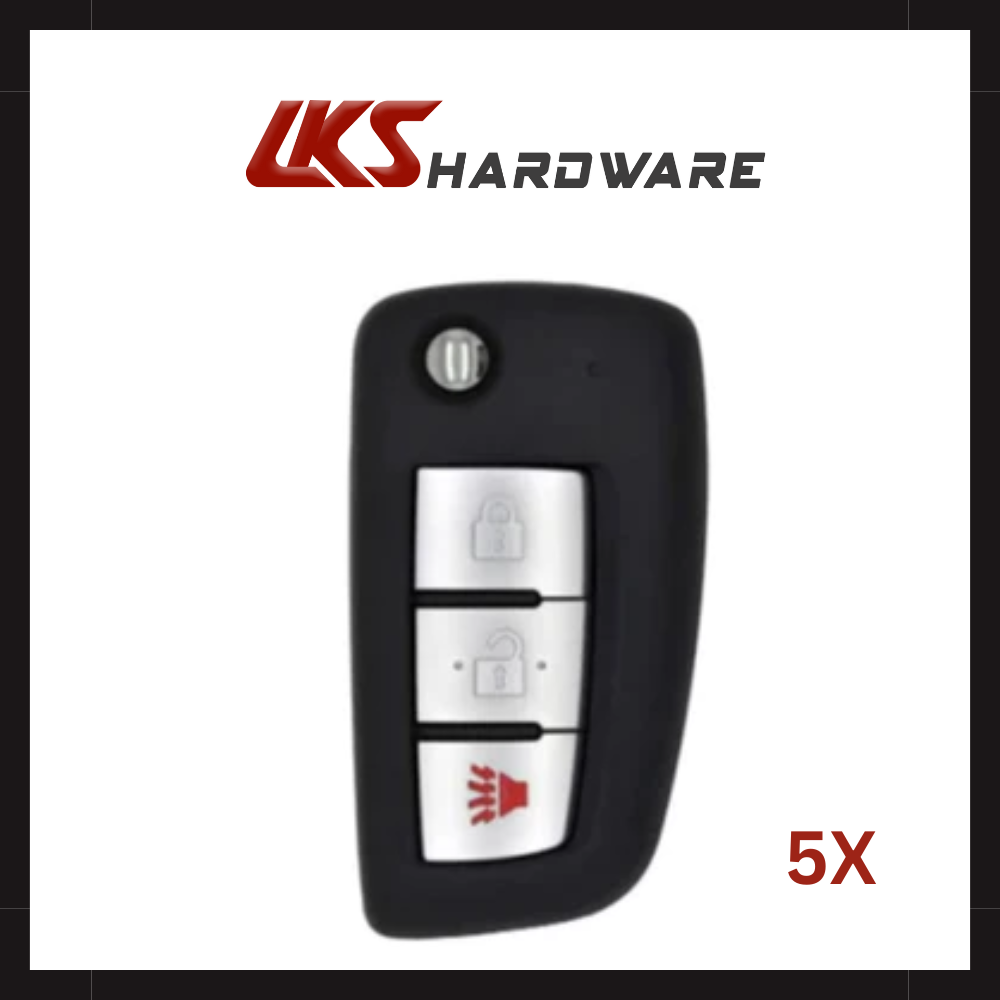 2014-2019 Nissan Rogue / 3-Button Flip Key / PN: 28268-4BA1A / CWTWB1G767 ( PACK OF 5 )